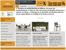 Tablet Screenshot of muebles-exterior.com